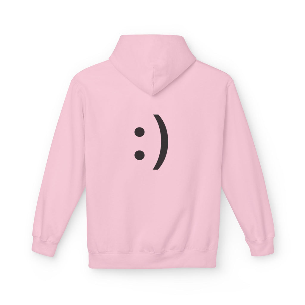 Smiley Face Hoodie – Minimal Emoticon Graphic Pullover