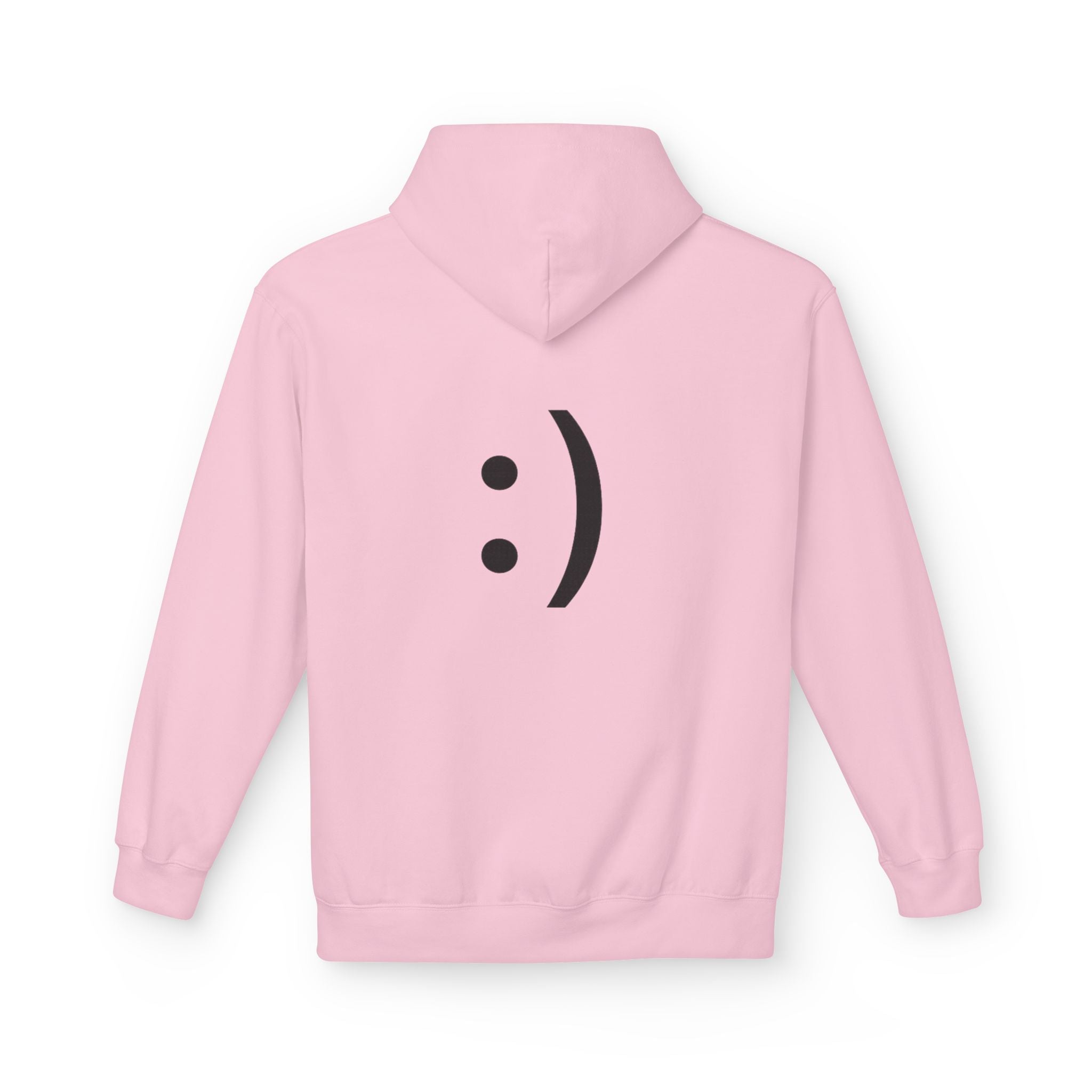 Smiley Face Hoodie – Minimal Emoticon Graphic Pullover