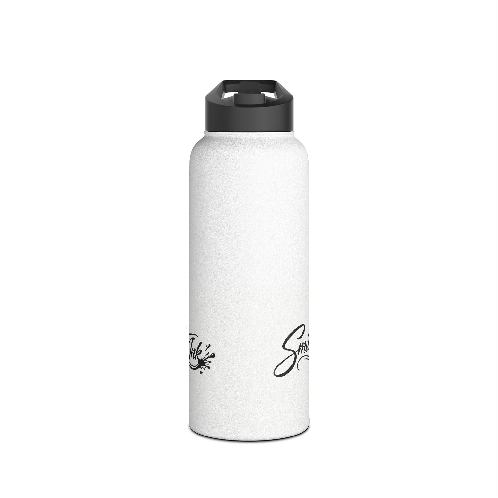 Smutt Ink Stainless Steel Water Bottle – Insulated Drink Bottle with Script Logo
