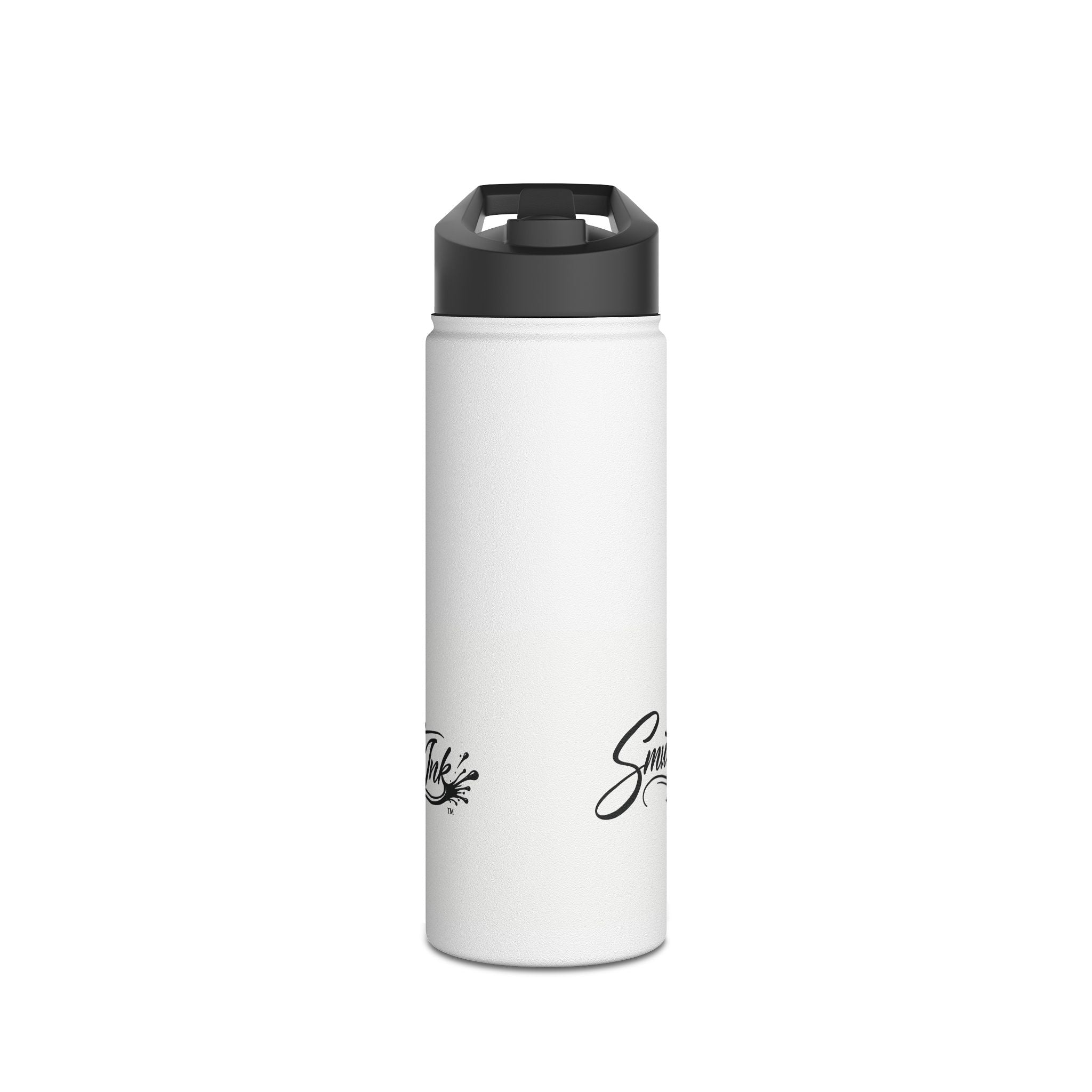 Smutt Ink Stainless Steel Water Bottle – Insulated Drink Bottle with Script Logo