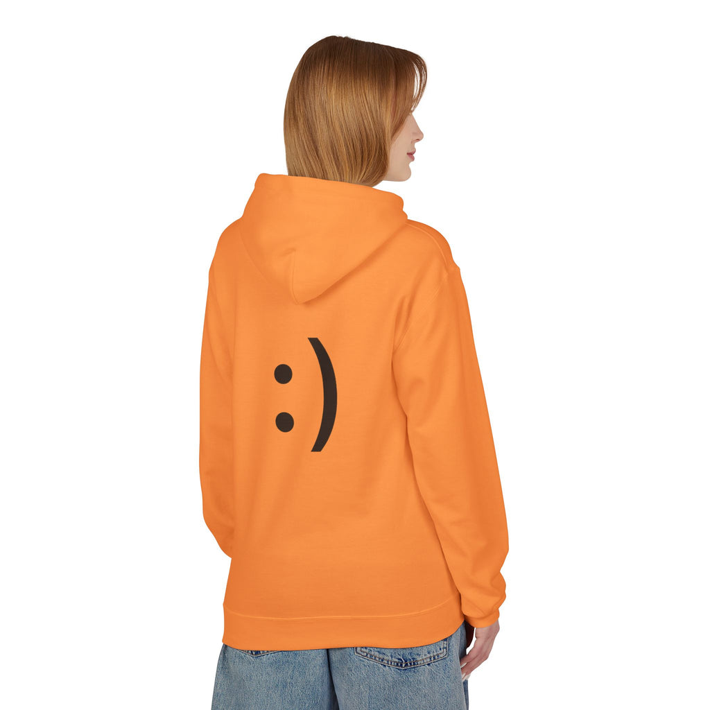Smiley Face Hoodie – Minimal Emoticon Graphic Pullover