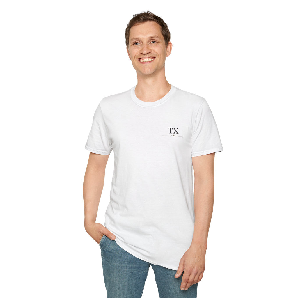Texas Hold'em Poker T-Shirt — Retro State Map & Playing Cards Graphic