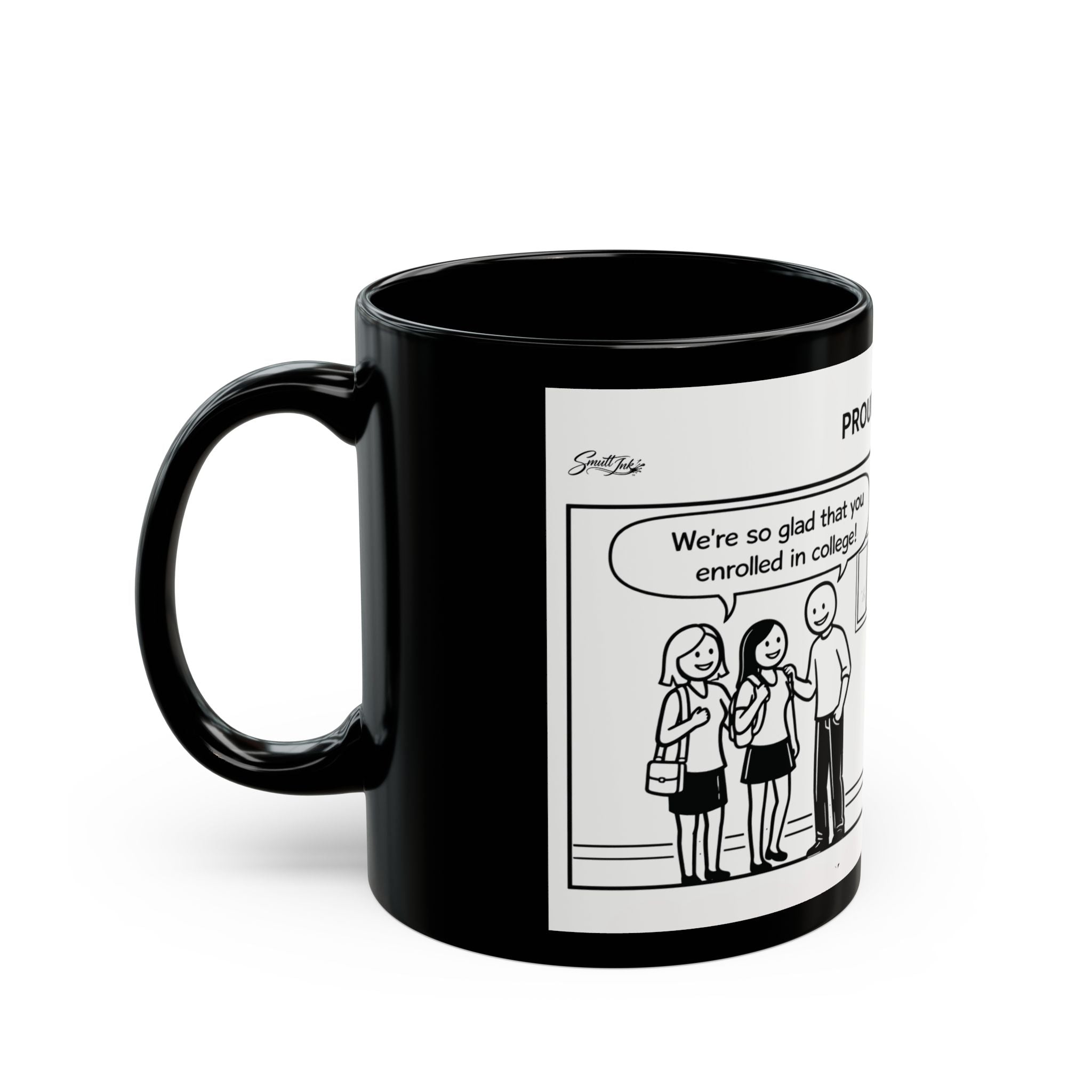 Proud Parents Comic Mug – Black 11oz/15oz