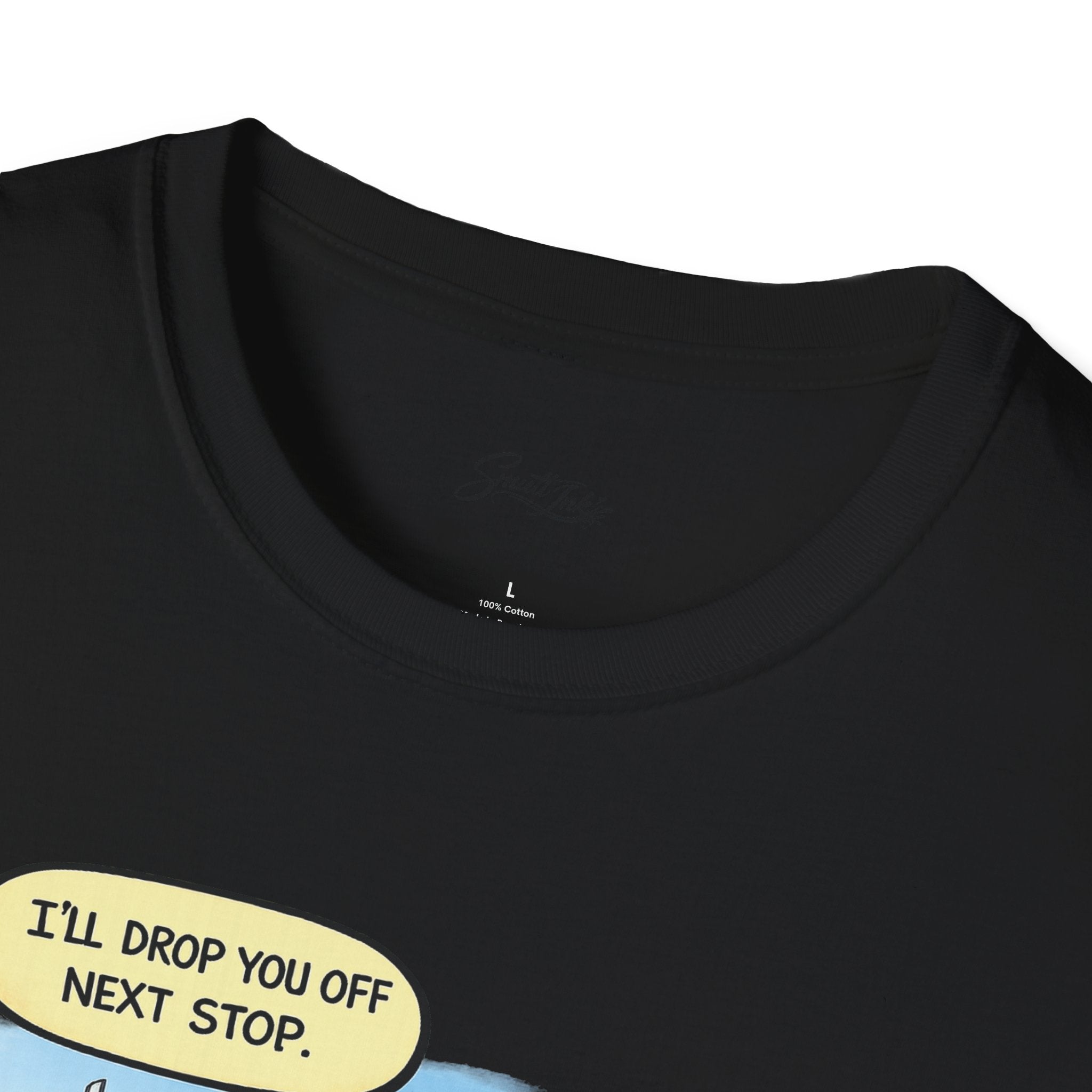 Trucker Rescue T‑Shirt – 'I’ll Drop You Off Next Stop' Vintage Semi Driver Tee