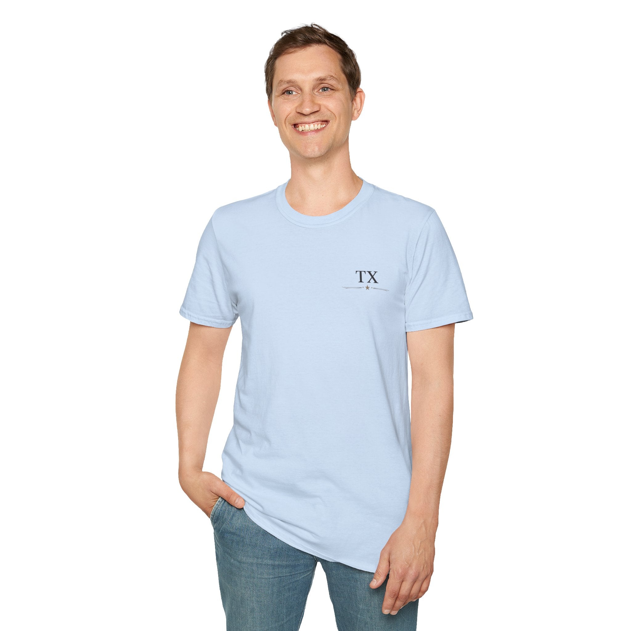 Texas Hold'em Poker T-Shirt — Retro State Map & Playing Cards Graphic