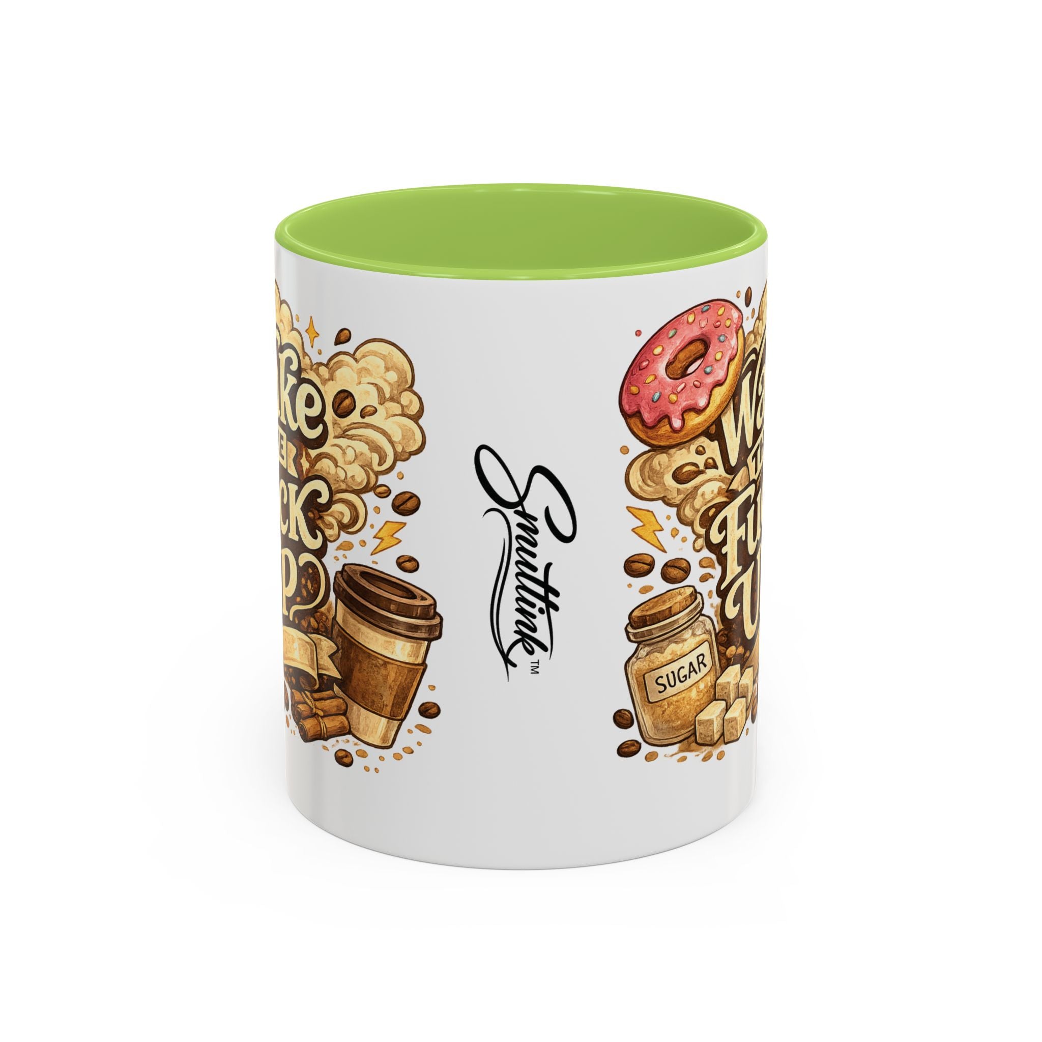 Wake The F*** Up Coffee Mug — Funny Morning Caffeine Gift (11/15oz)