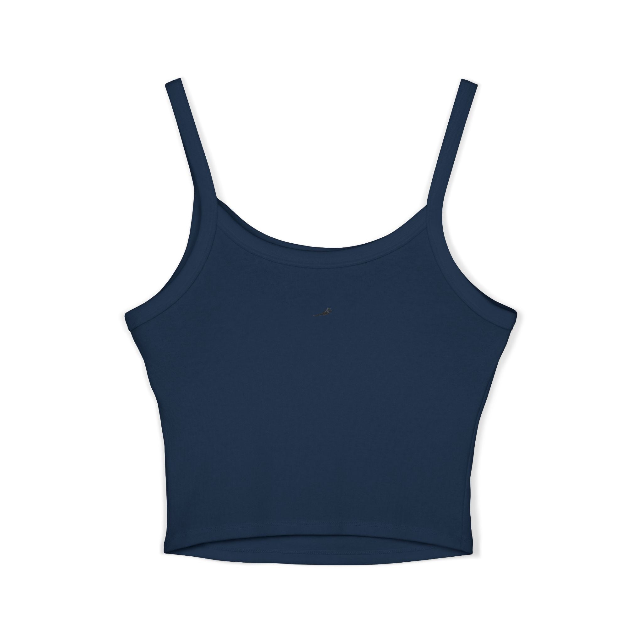 Spaghetti Tank — "Only" Purple Soda Can Graphic Crop Top