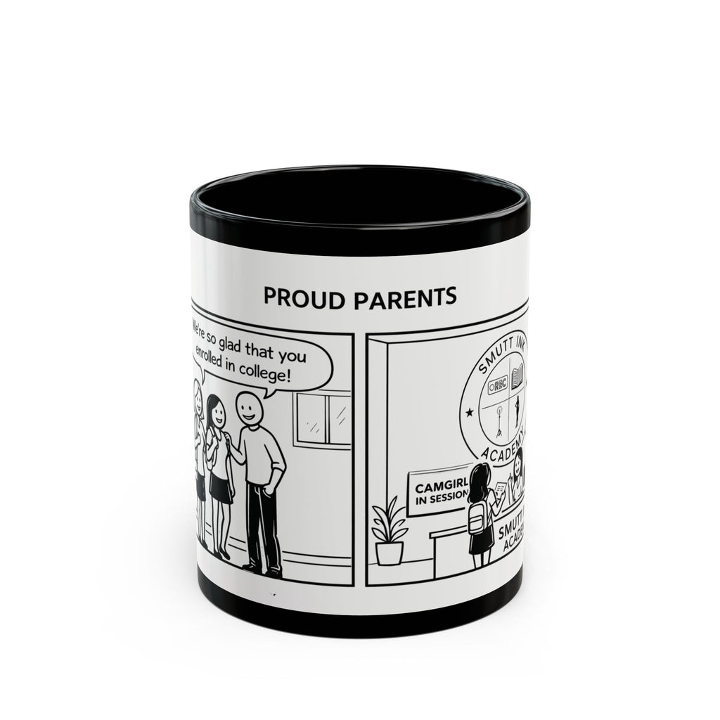 Proud Parents Comic Mug – Black 11oz/15oz