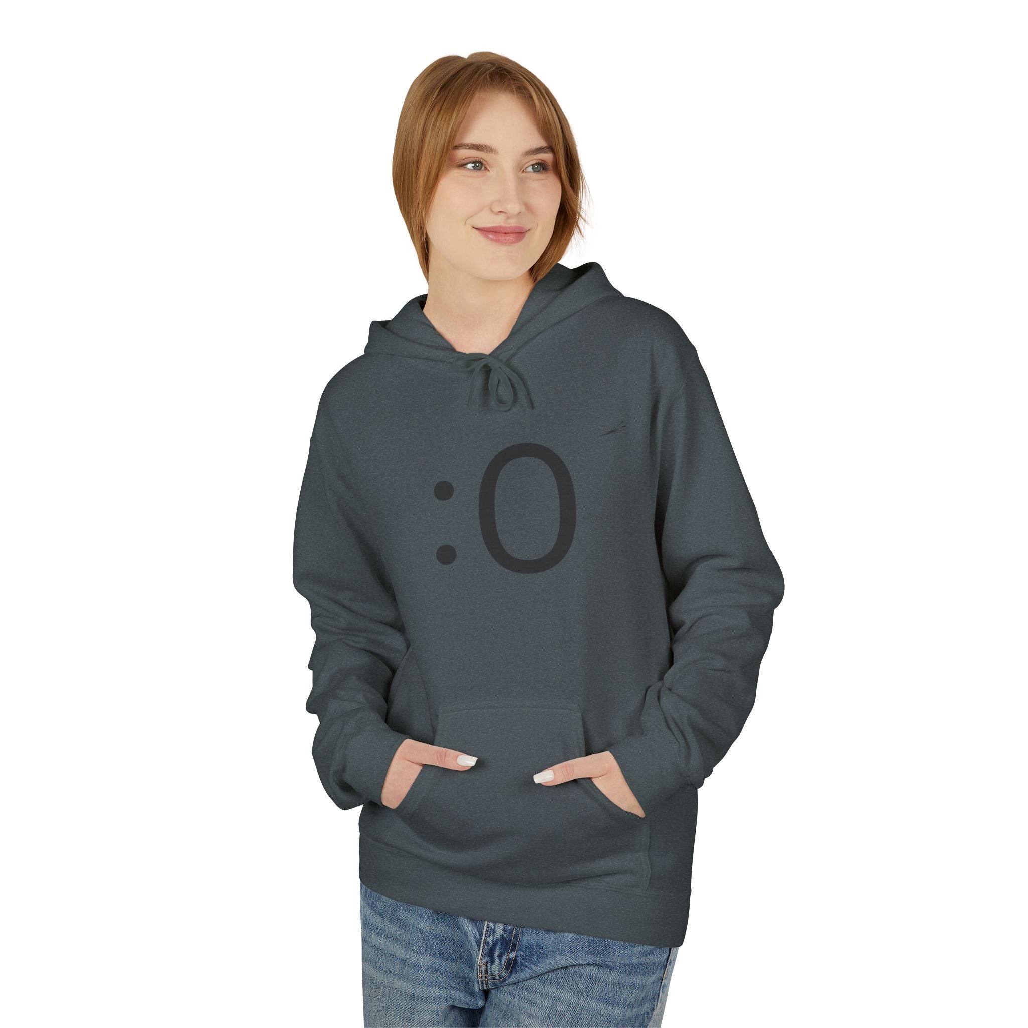 Smiley Face Hoodie – Minimal Emoticon Graphic Pullover