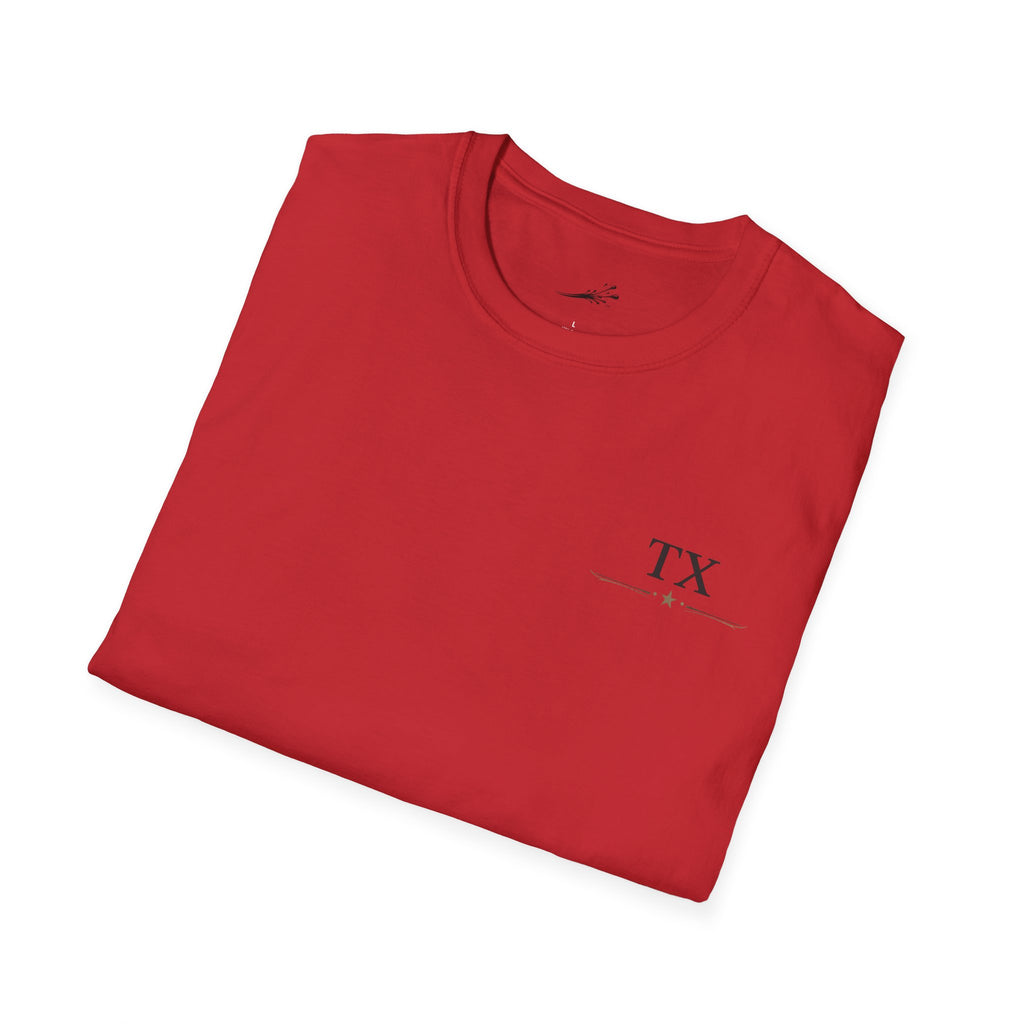 Texas Hold'em Poker T-Shirt — Retro State Map & Playing Cards Graphic