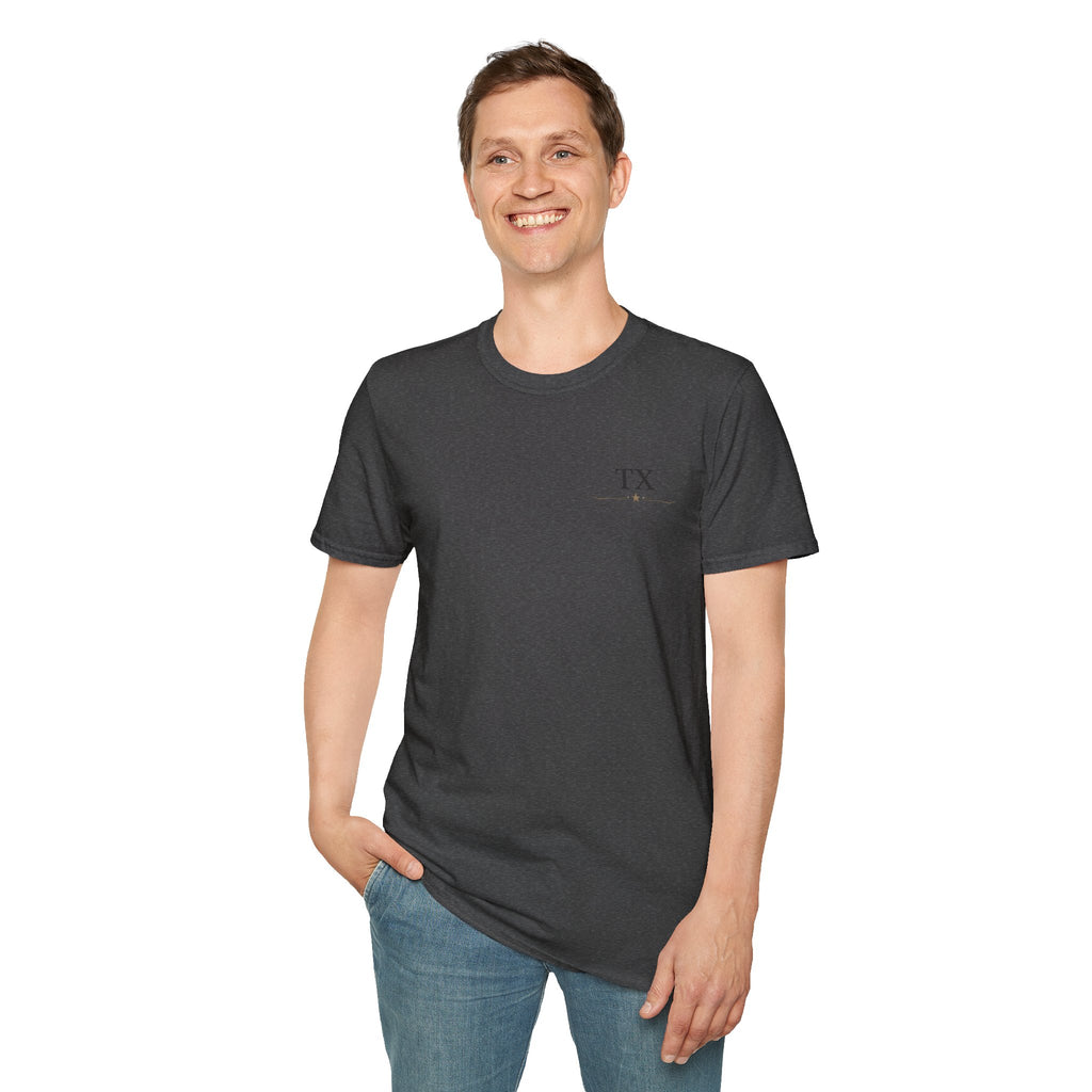 Texas Hold'em Poker T-Shirt — Retro State Map & Playing Cards Graphic