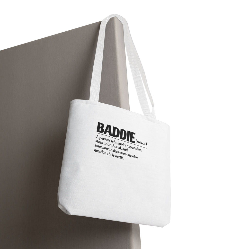 Baddie Definition Tote Bag — Funny Fashion Quote Canvas Tote