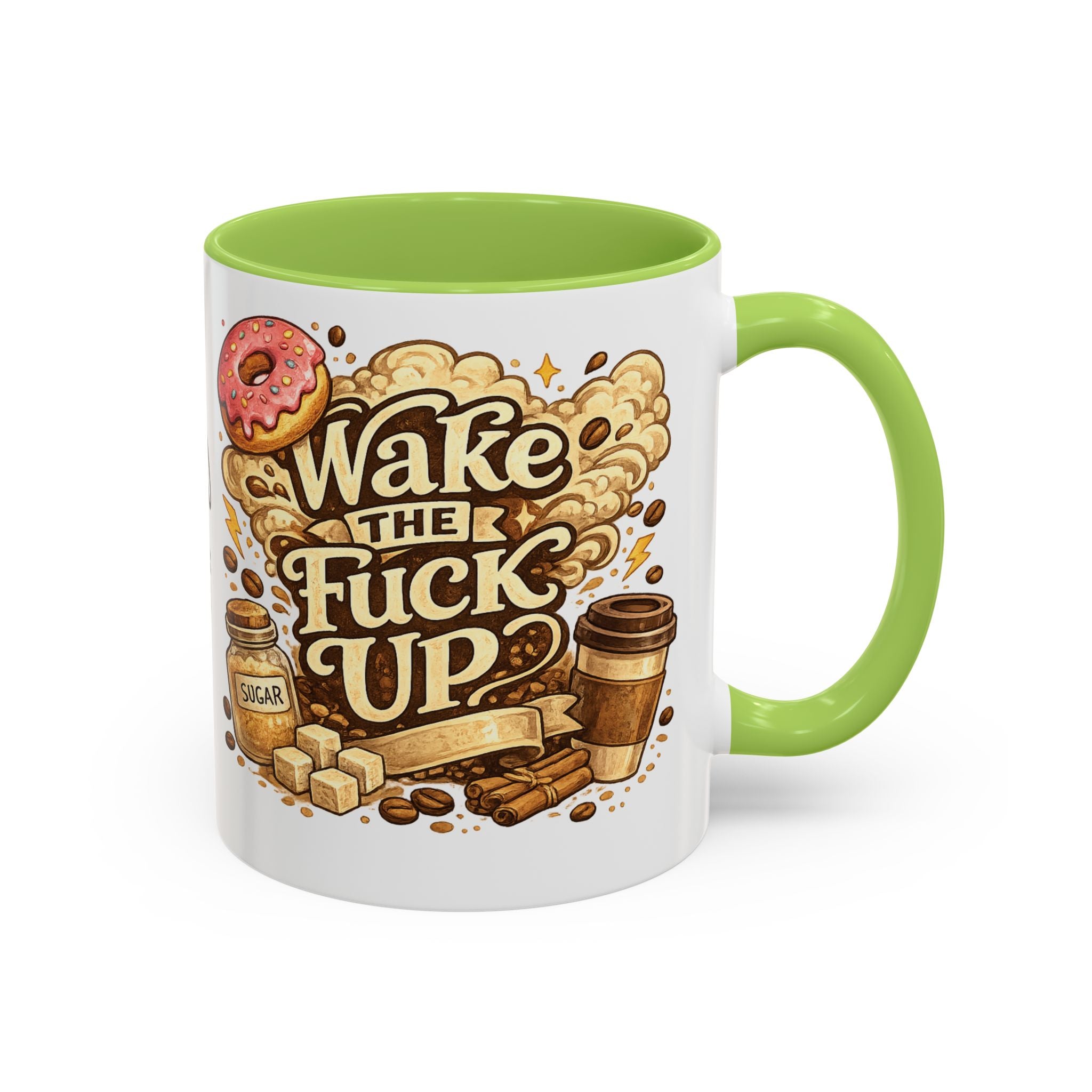 Wake The F*** Up Coffee Mug — Funny Morning Caffeine Gift (11/15oz)