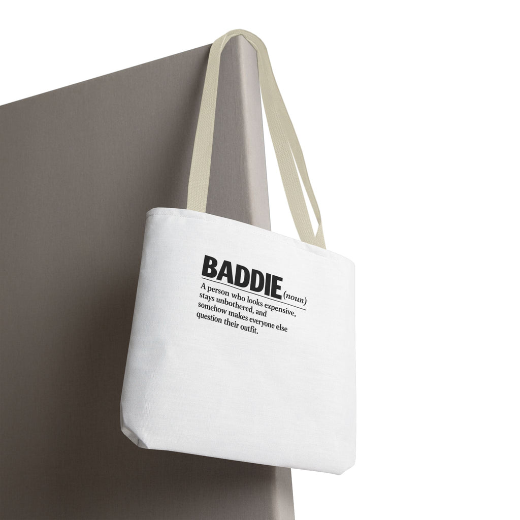 Baddie Definition Tote Bag — Funny Fashion Quote Canvas Tote