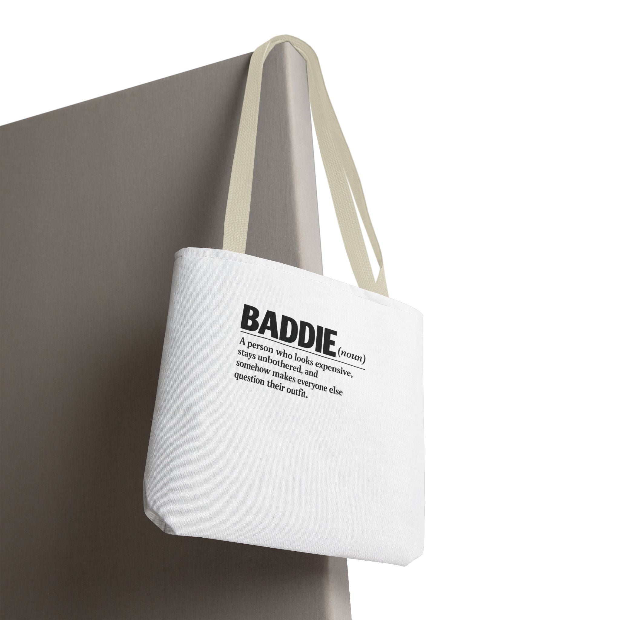 Baddie Definition Tote Bag — Funny Fashion Quote Canvas Tote