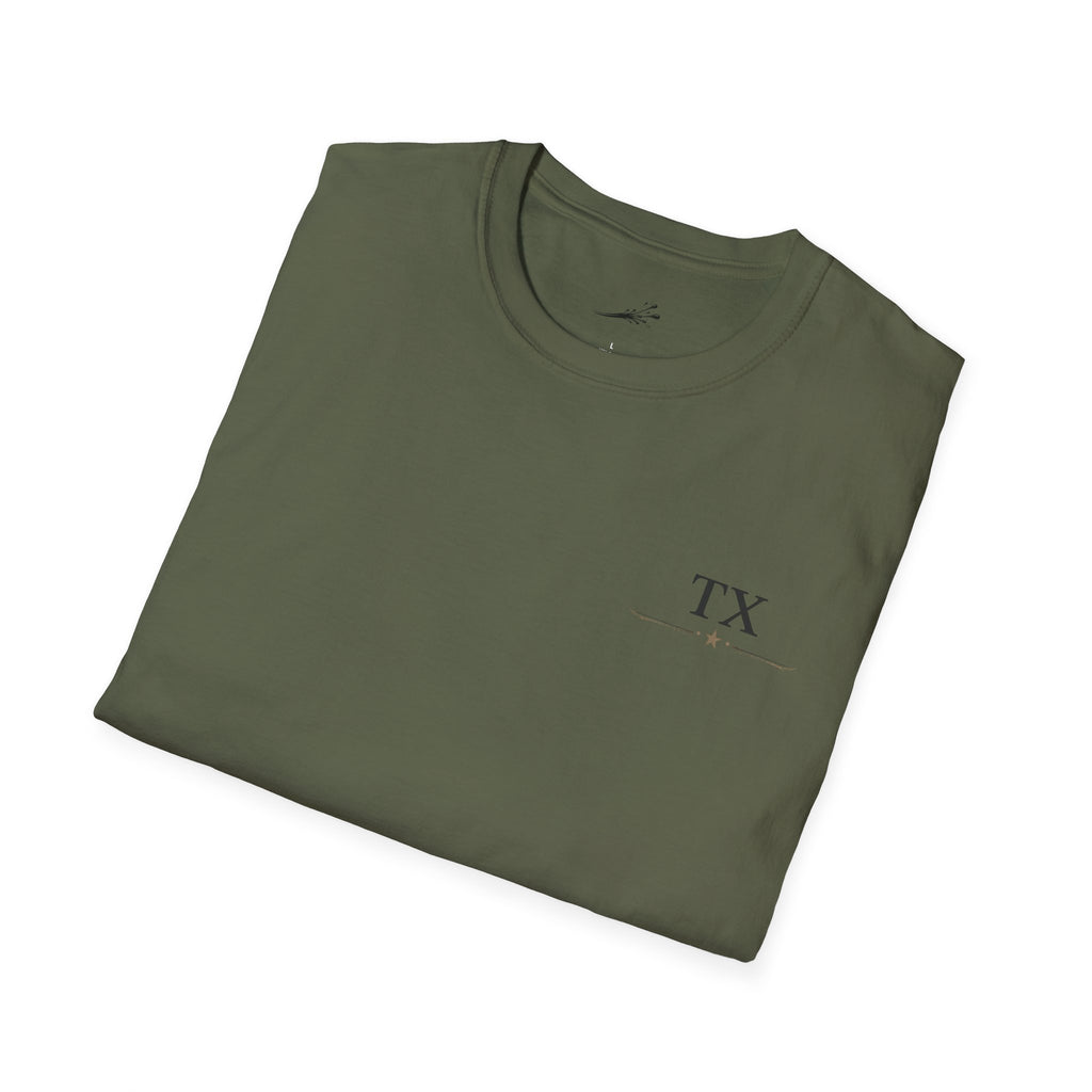 Texas Hold'em Poker T-Shirt — Retro State Map & Playing Cards Graphic
