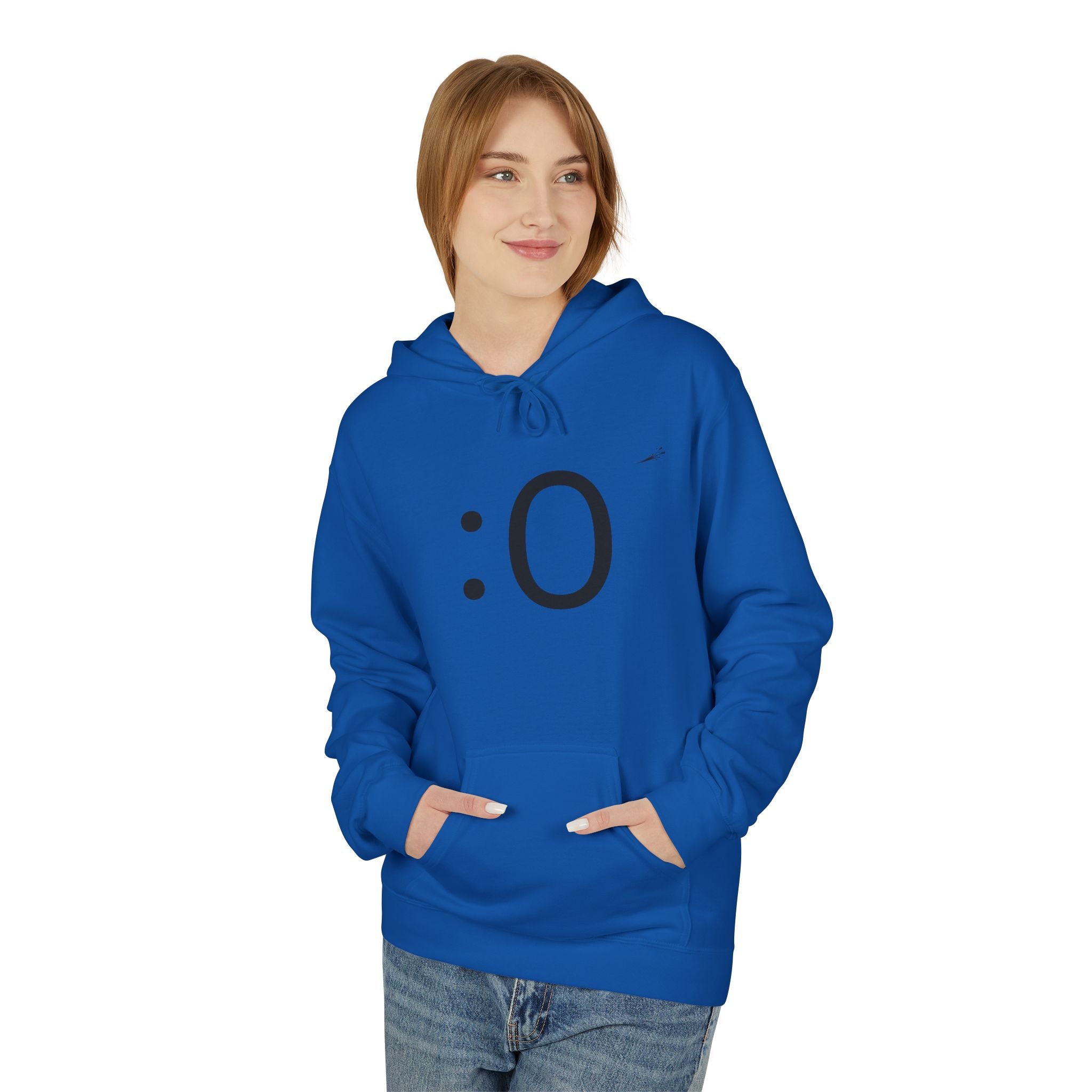 Smiley Face Hoodie – Minimal Emoticon Graphic Pullover