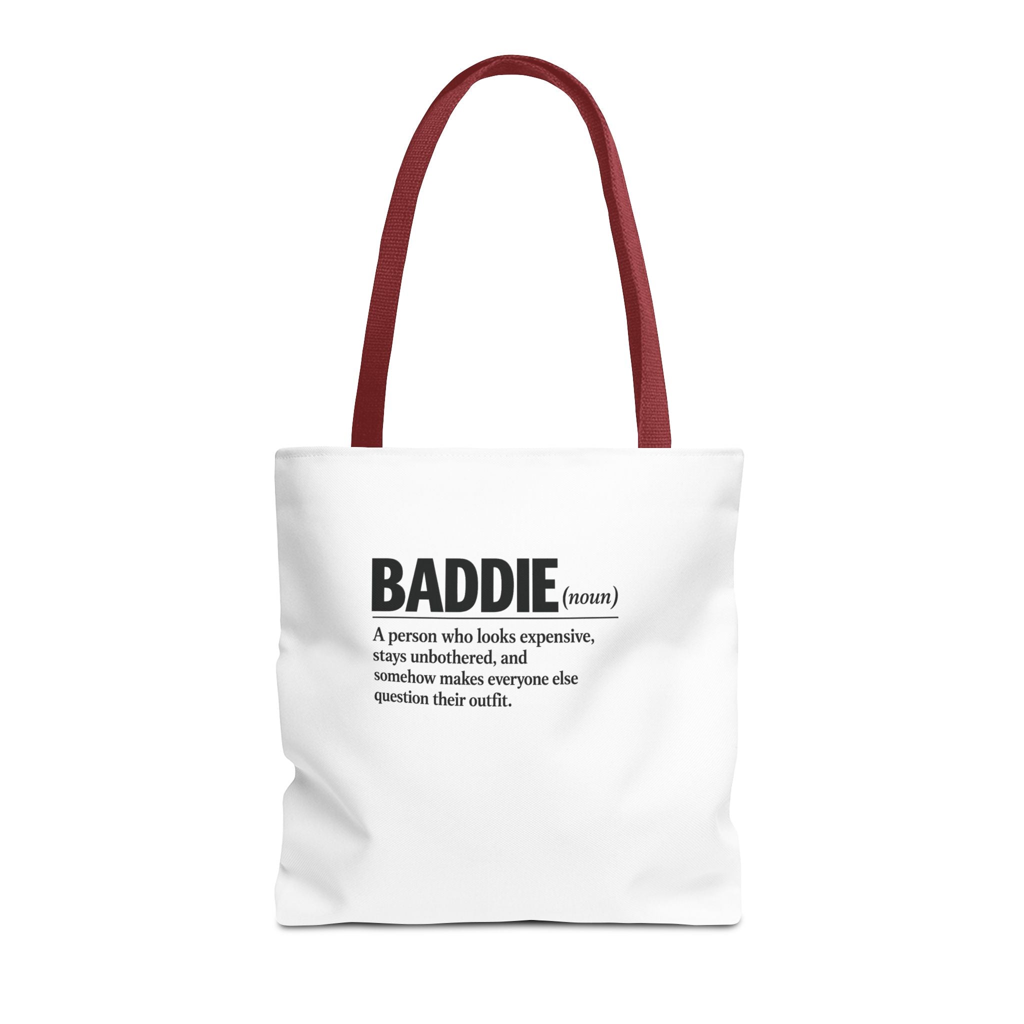 Baddie Definition Tote Bag — Funny Fashion Quote Canvas Tote
