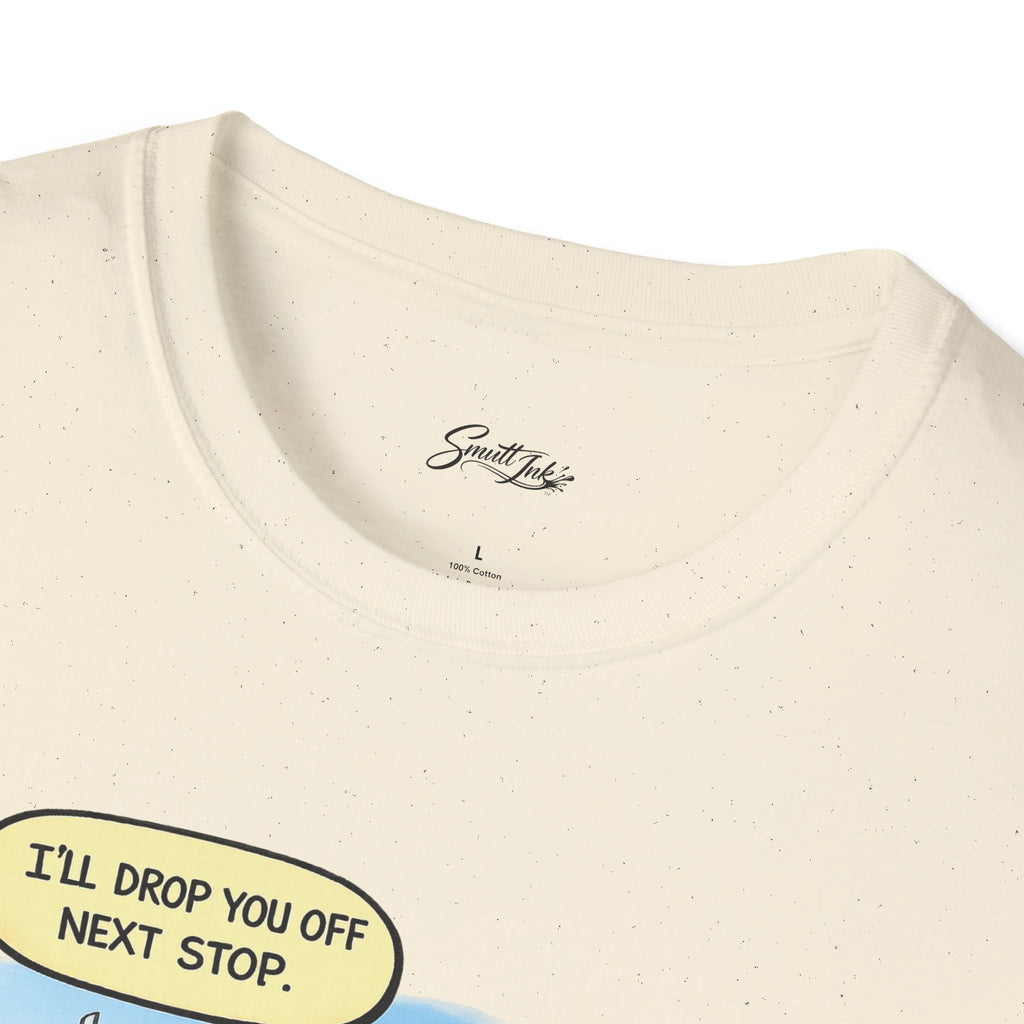 Trucker Rescue T‑Shirt – 'I’ll Drop You Off Next Stop' Vintage Semi Driver Tee
