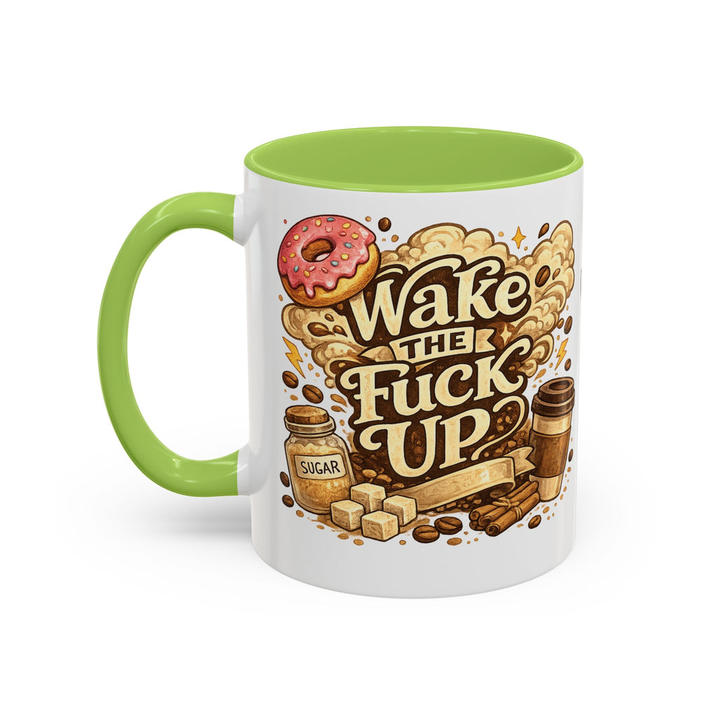 Wake The F*** Up Coffee Mug — Funny Morning Caffeine Gift (11/15oz)