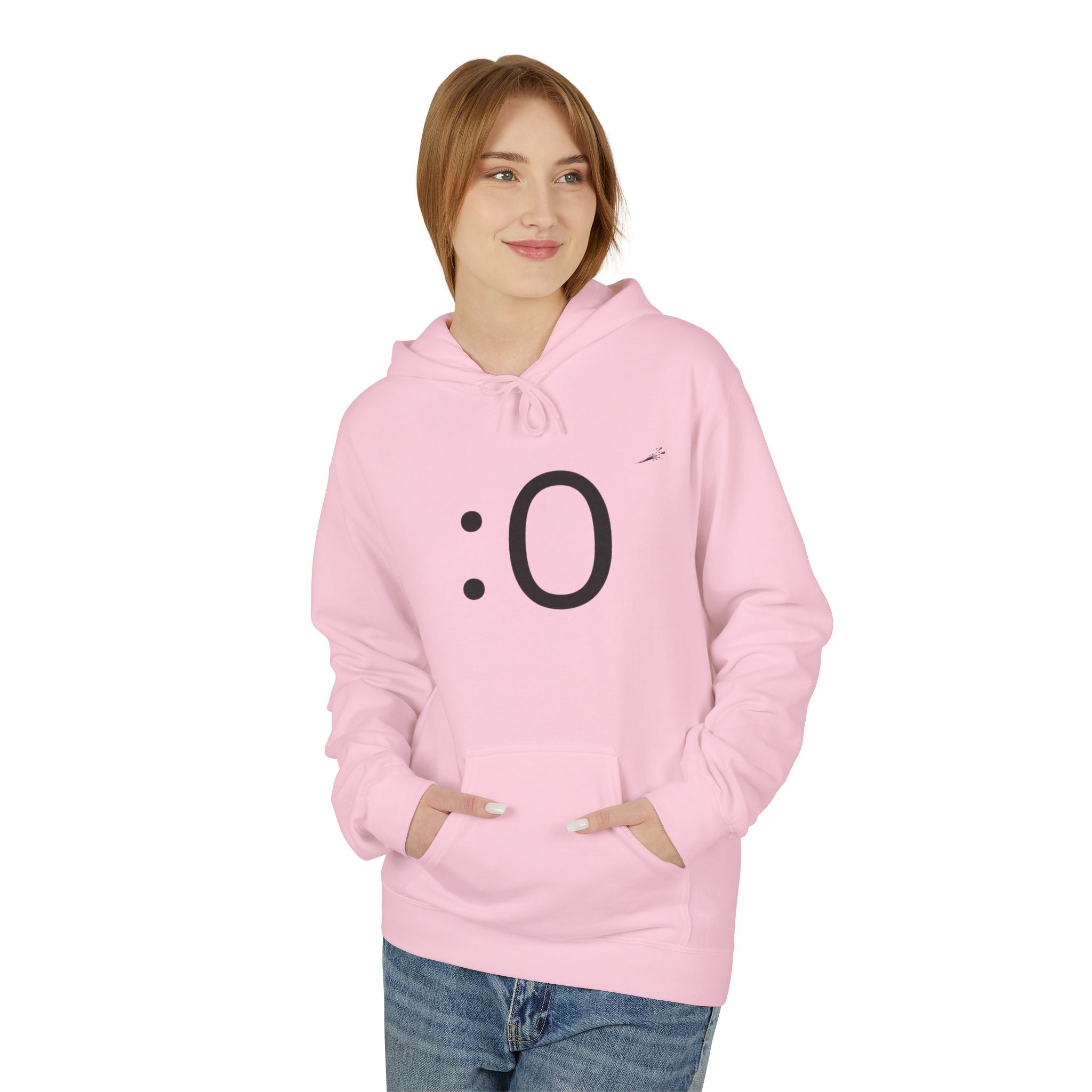 Smiley Face Hoodie – Minimal Emoticon Graphic Pullover