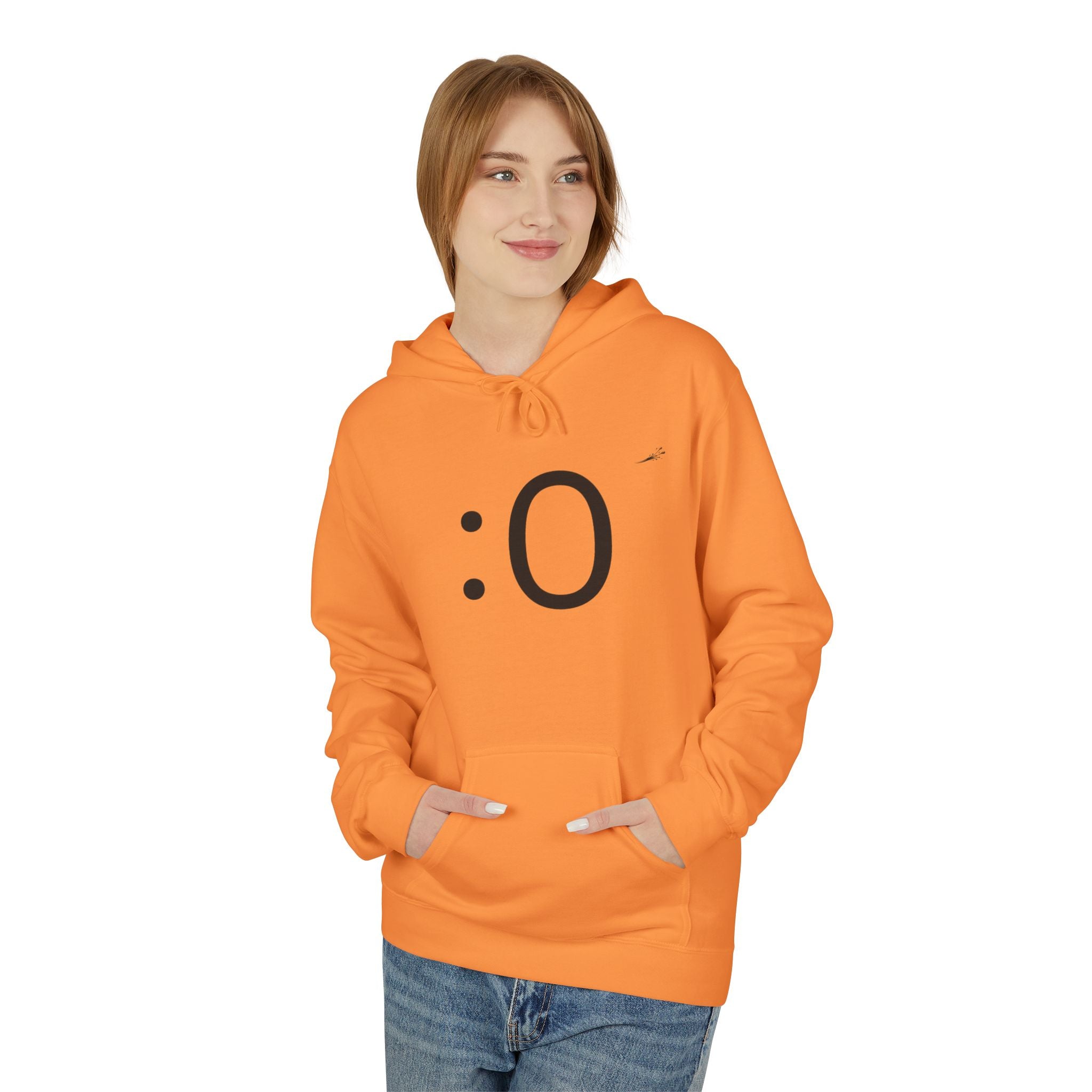 Smiley Face Hoodie – Minimal Emoticon Graphic Pullover