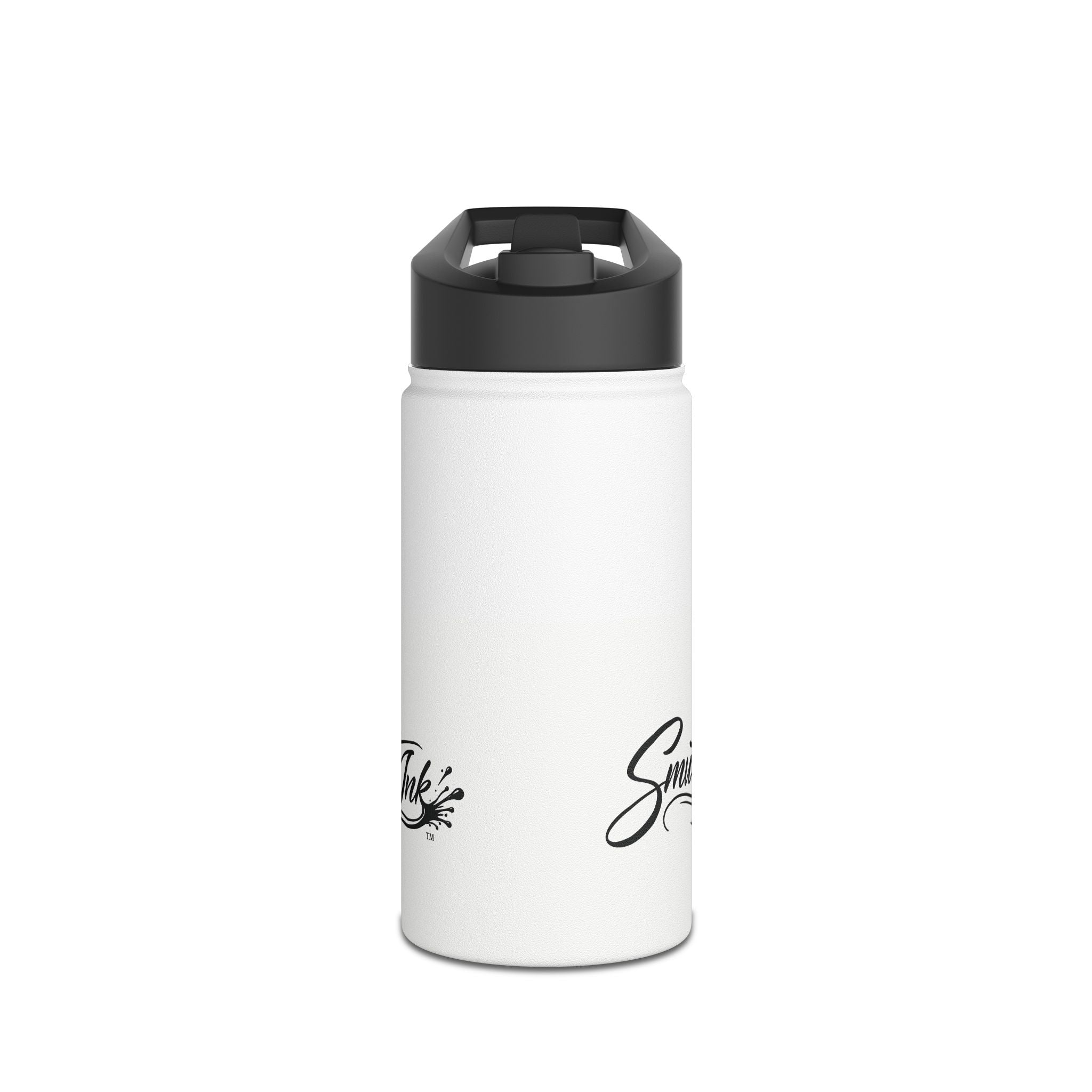 Smutt Ink Stainless Steel Water Bottle – Insulated Drink Bottle with Script Logo