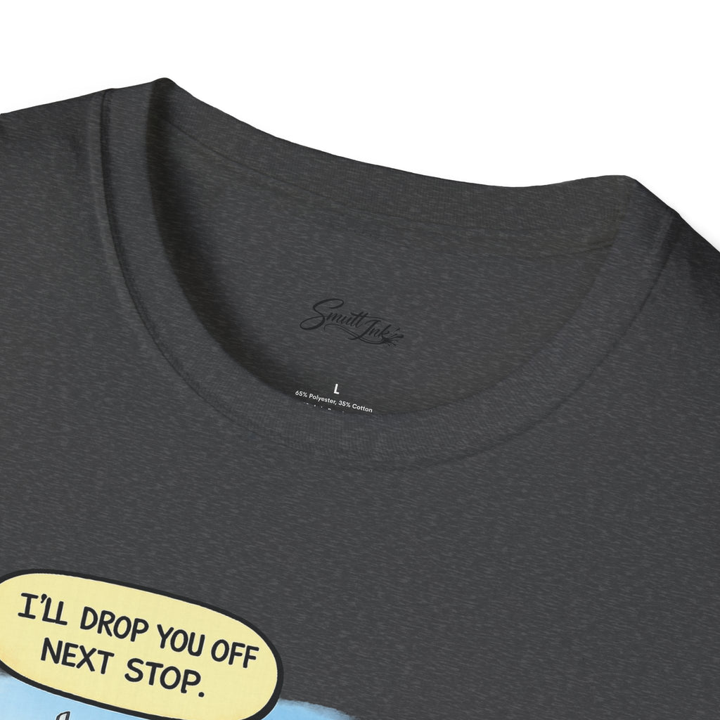 Trucker Rescue T‑Shirt – 'I’ll Drop You Off Next Stop' Vintage Semi Driver Tee
