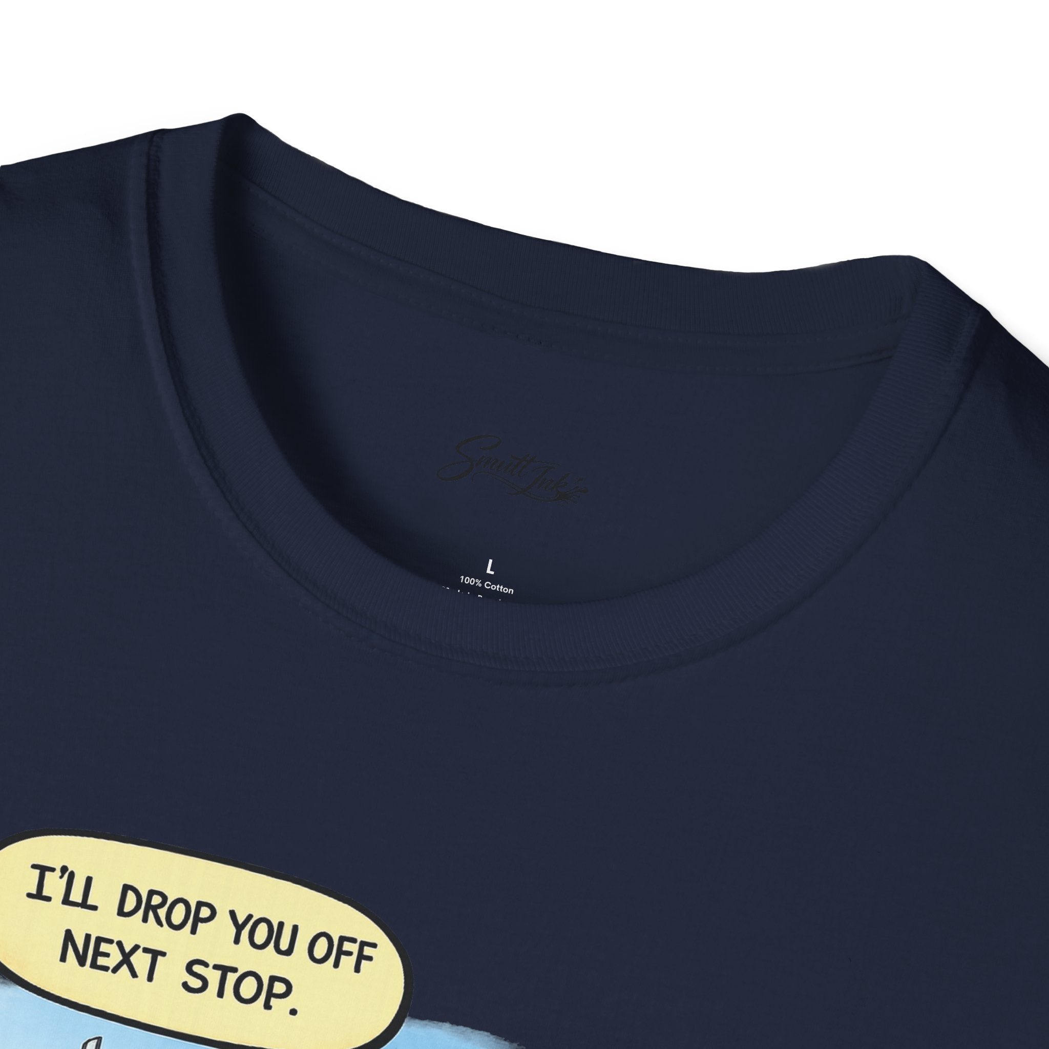 Trucker Rescue T‑Shirt – 'I’ll Drop You Off Next Stop' Vintage Semi Driver Tee