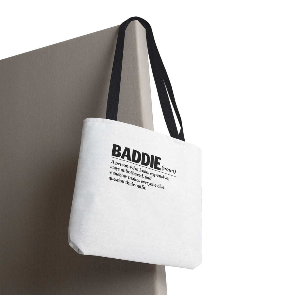 Baddie Definition Tote Bag — Funny Fashion Quote Canvas Tote
