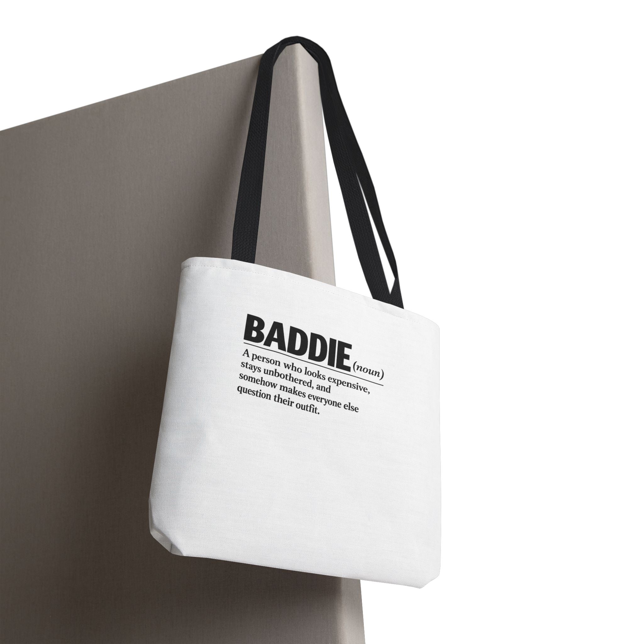 Baddie Definition Tote Bag — Funny Fashion Quote Canvas Tote
