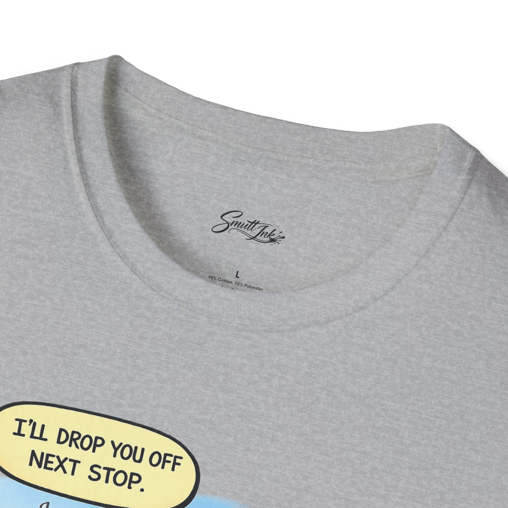Trucker Rescue T‑Shirt – 'I’ll Drop You Off Next Stop' Vintage Semi Driver Tee