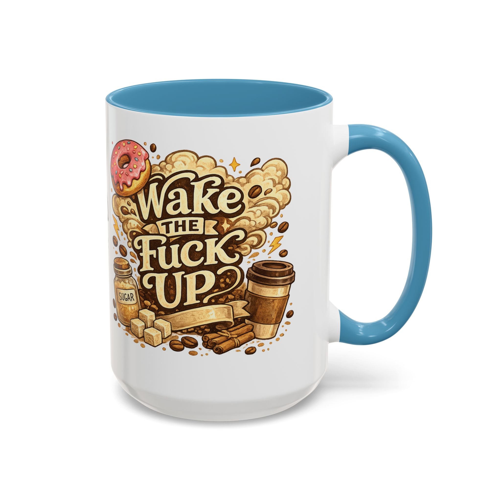Wake The F*** Up Coffee Mug — Funny Morning Caffeine Gift (11/15oz)