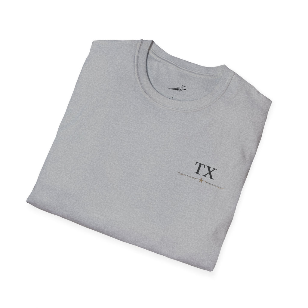 Texas Hold'em Poker T-Shirt — Retro State Map & Playing Cards Graphic
