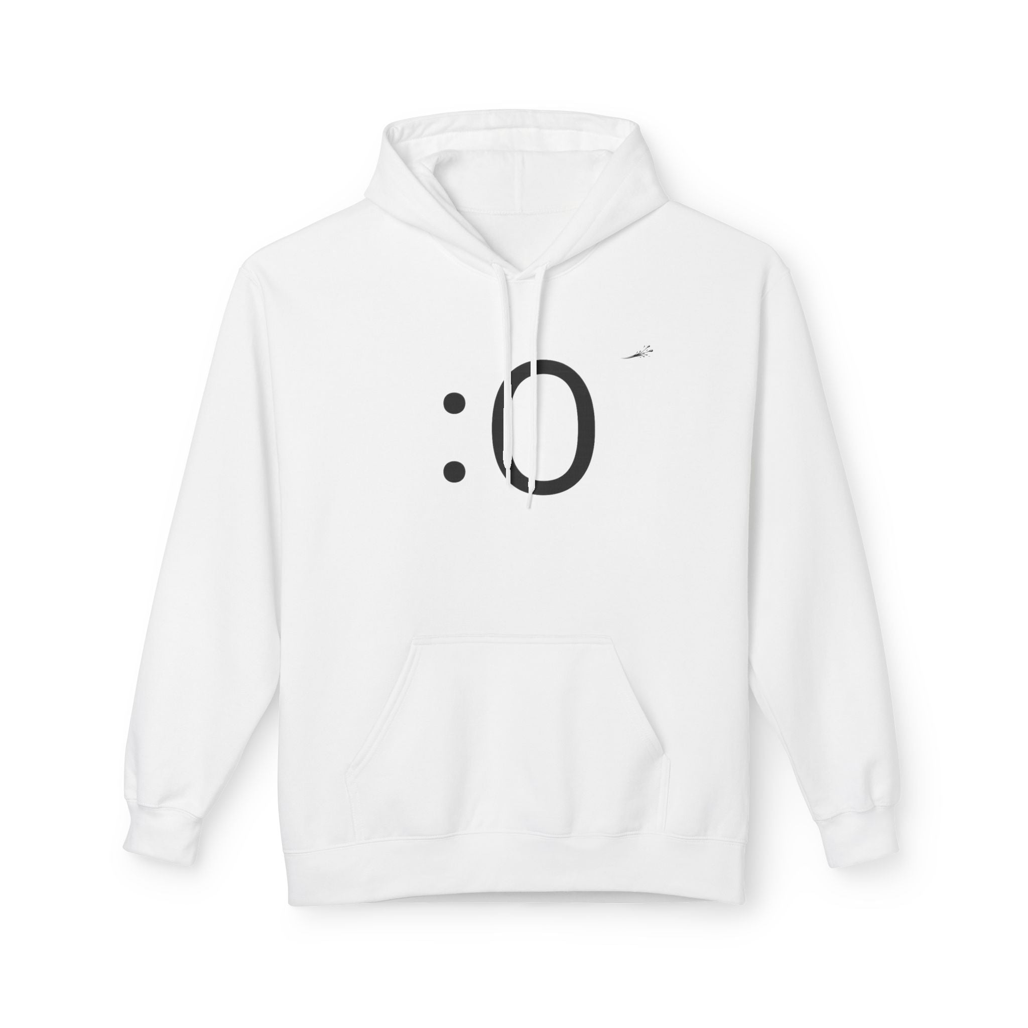 Smiley Face Hoodie – Minimal Emoticon Graphic Pullover