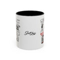 Coffee Mug — Funny Airplane Cellphone Comic Accent Mug (11/15 oz)