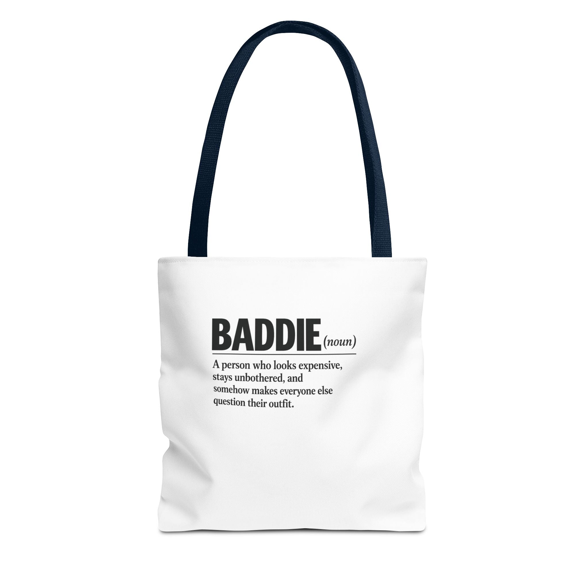 Baddie Definition Tote Bag — Funny Fashion Quote Canvas Tote