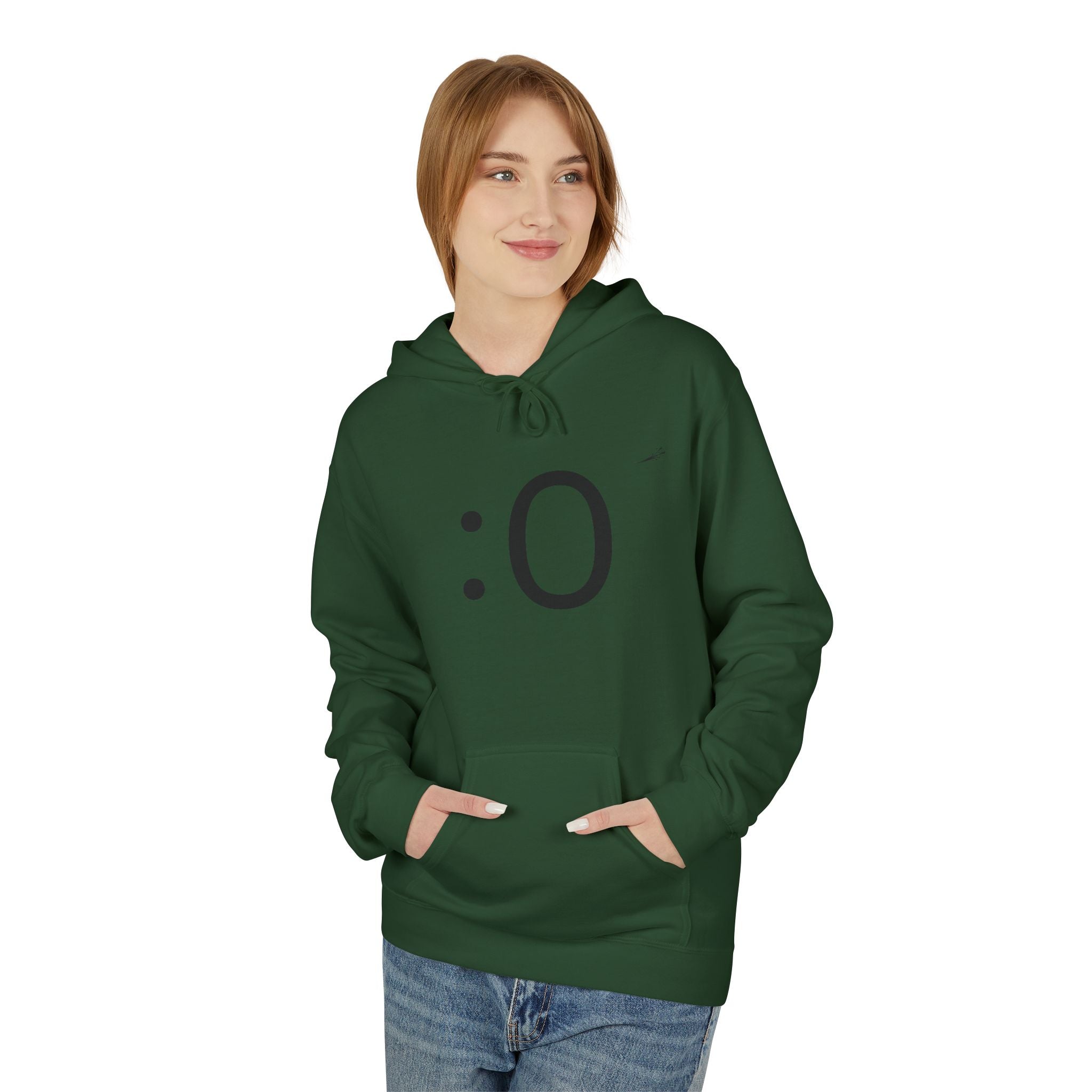 Smiley Face Hoodie – Minimal Emoticon Graphic Pullover