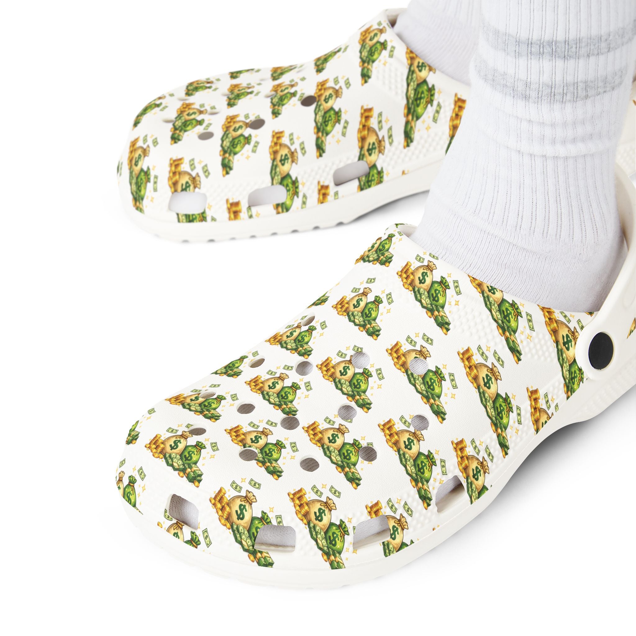 Money Bags-EVA Foam Rubber Shoes (AOP)