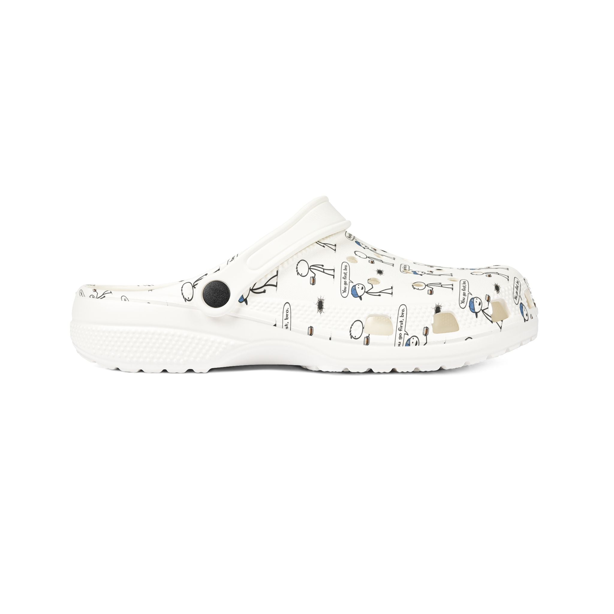 EVA Foam Clogs —Adult-humor “gloryhole” motif  Pattern Slip-On Shoes