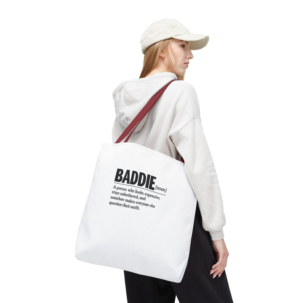 Baddie Definition Tote Bag — Funny Fashion Quote Canvas Tote