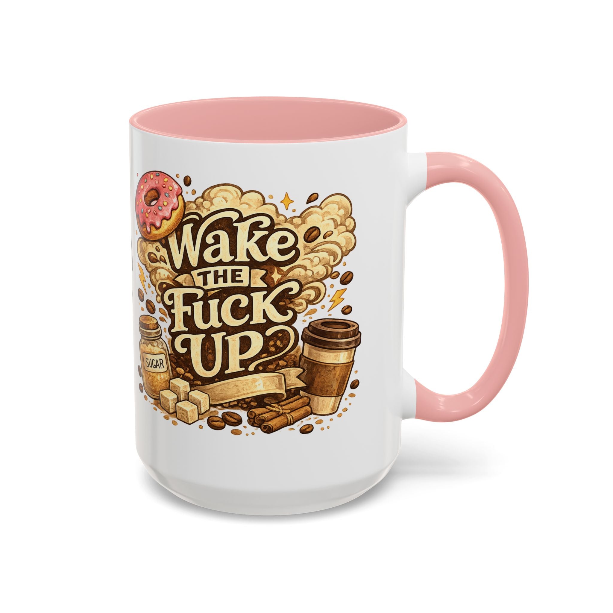 Wake The F*** Up Coffee Mug — Funny Morning Caffeine Gift (11/15oz)