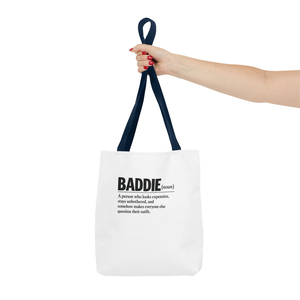 Baddie Definition Tote Bag — Funny Fashion Quote Canvas Tote