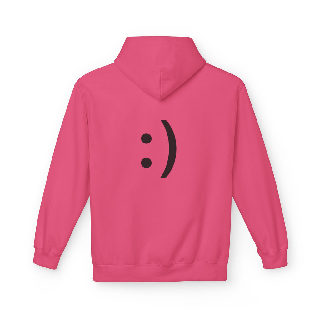 Smiley Face Hoodie – Minimal Emoticon Graphic Pullover