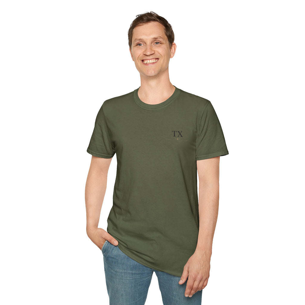 Texas Hold'em Poker T-Shirt — Retro State Map & Playing Cards Graphic