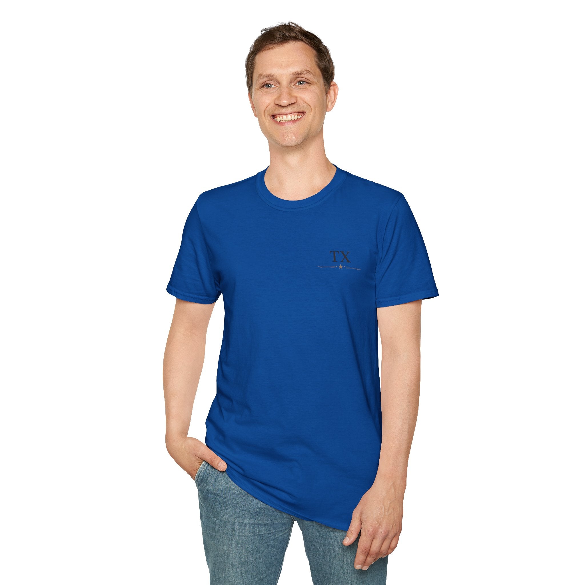 Texas Hold'em Poker T-Shirt — Retro State Map & Playing Cards Graphic