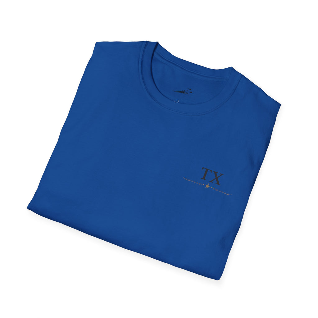 Texas Hold'em Poker T-Shirt — Retro State Map & Playing Cards Graphic