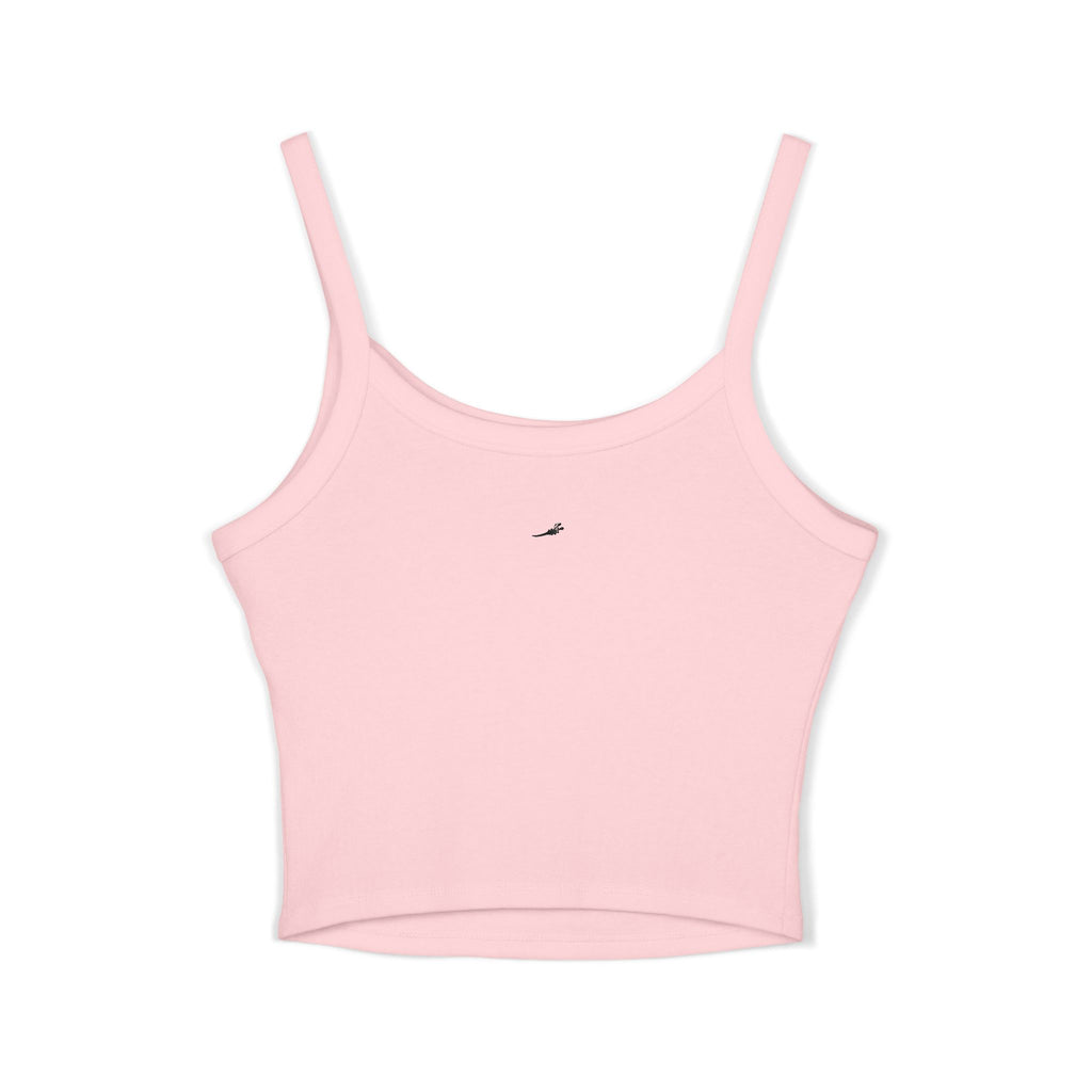 Spaghetti Tank — "Only" Purple Soda Can Graphic Crop Top