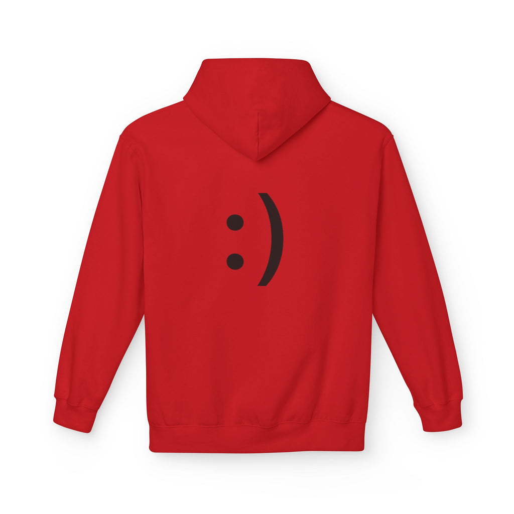 Smiley Face Hoodie – Minimal Emoticon Graphic Pullover