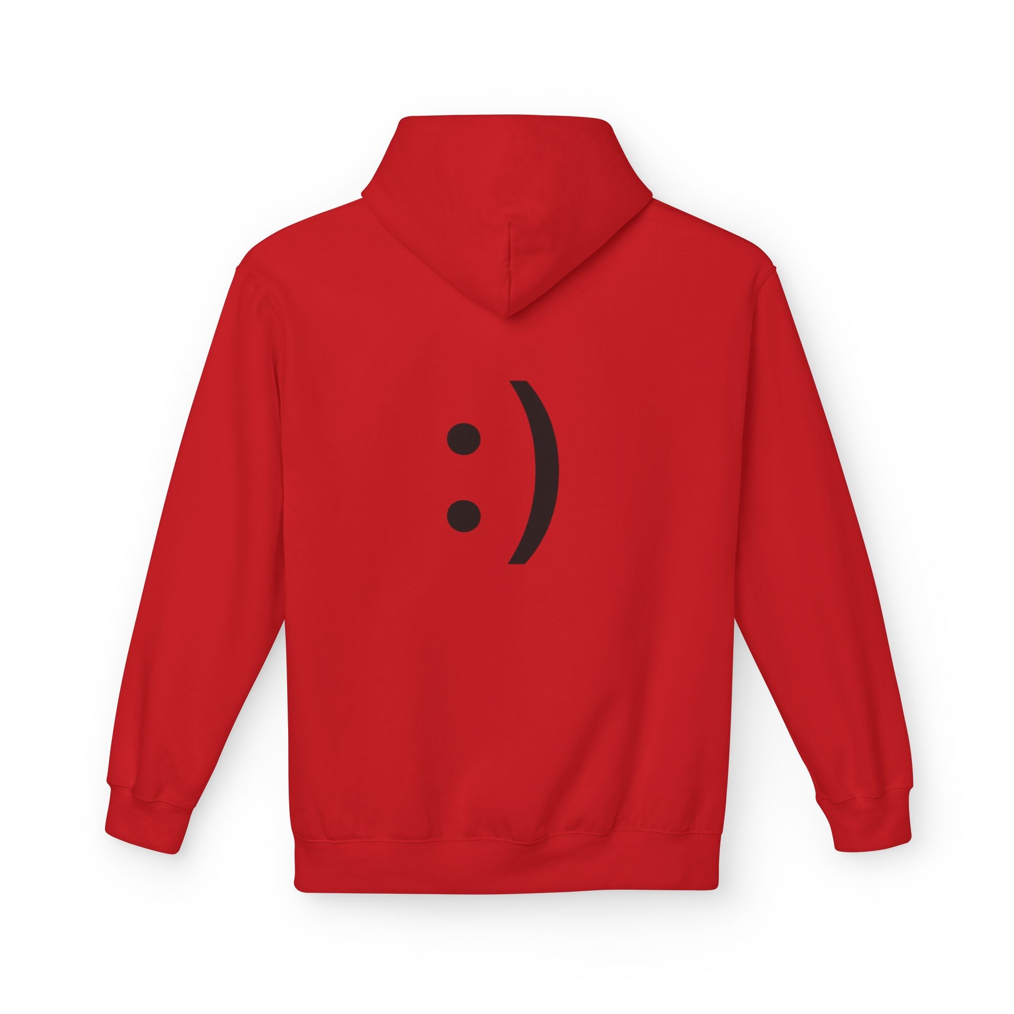 Smiley Face Hoodie – Minimal Emoticon Graphic Pullover